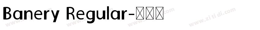 Banery Regular字体转换